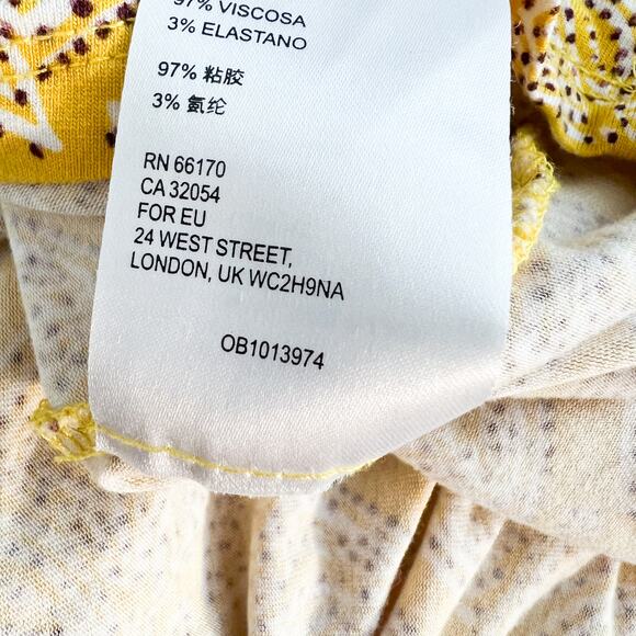 Maeve Fete Dress Womens S Midi Anthropologie Spring Floral Stretch Cinch Waist - Picture 8 of 8